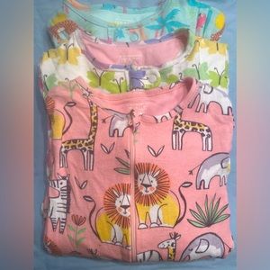 The Children's Place Onesies footless pjs pajamas 5T set of 3